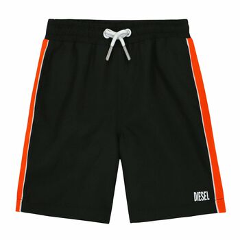 Boys Black Logo Shorts