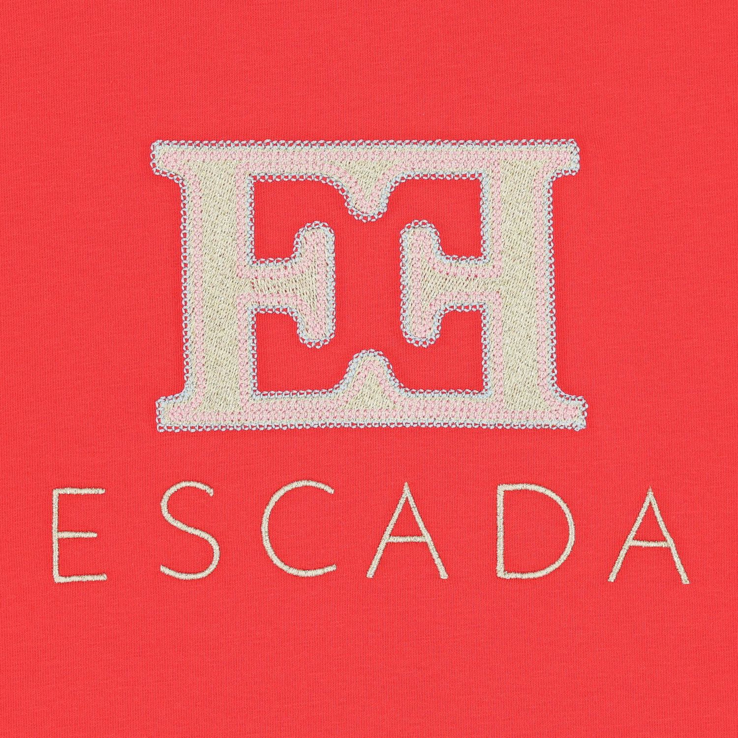 Girls Red Logo T-Shirt, 3, hi-res