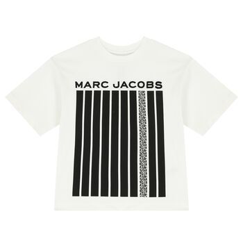 MARC JACOBS Boys Ivory Logo T-Shirt, 2 Boys Ivory Logo T-Shirt
