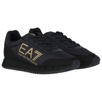 Black Logo Trainers