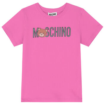Pink Teddy Logo T-Shirt