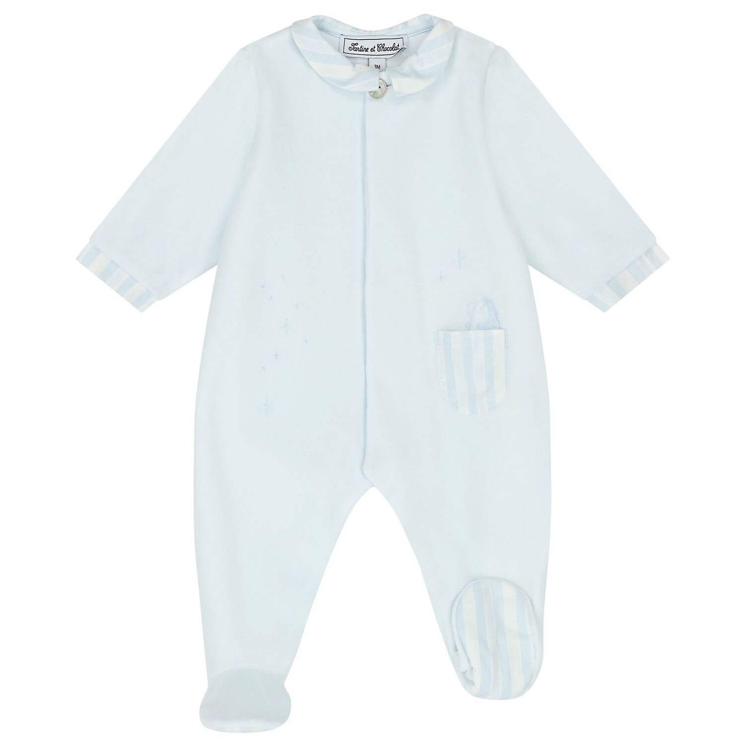 Baby Boys Blue Babygrow, 2, hi-res image number null