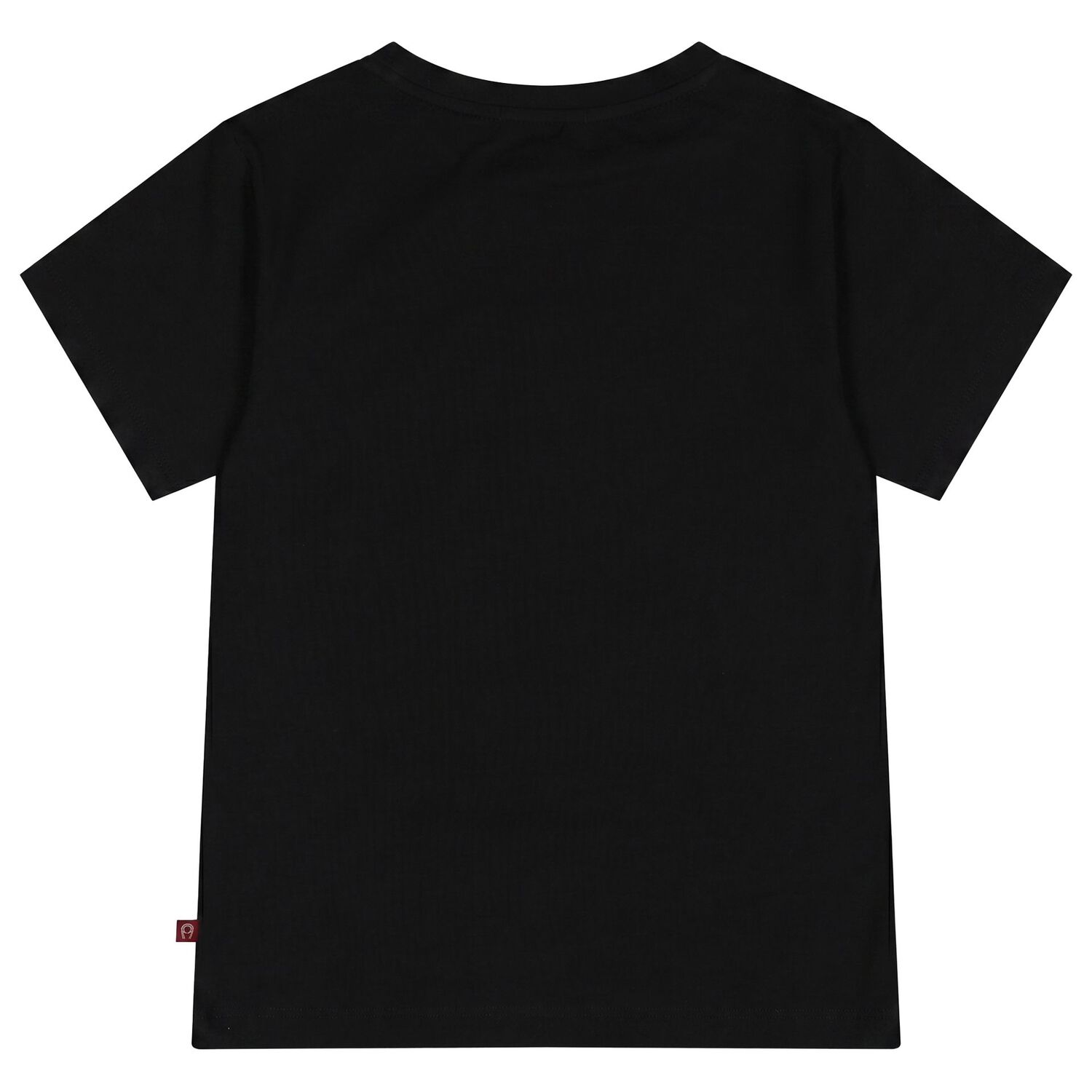 Girls Black Faux Fur Teddy Bear Logo T-Shirt, 2, hi-res