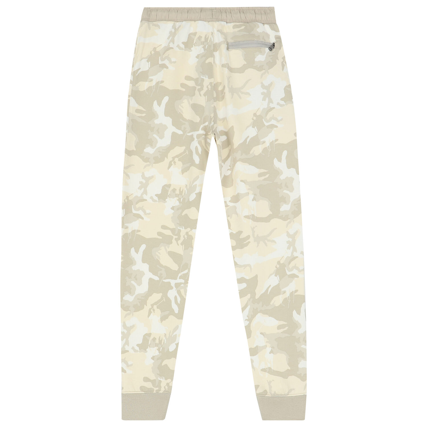 Boys Beige Camouflaged Logo Joggers, 1, hi-res image number null