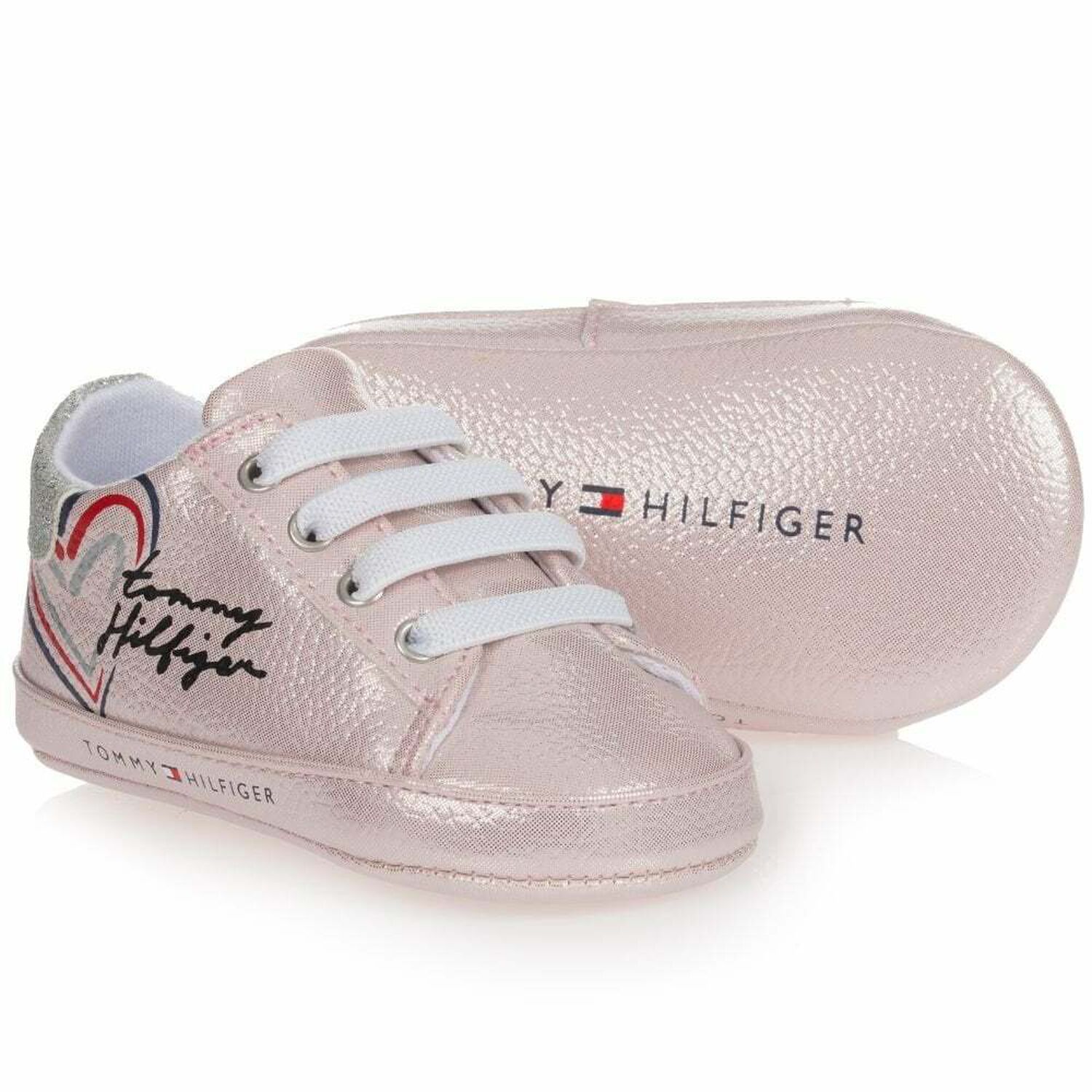 Tommy Hilfiger Baby Girls Pink Pre Walker Shoes