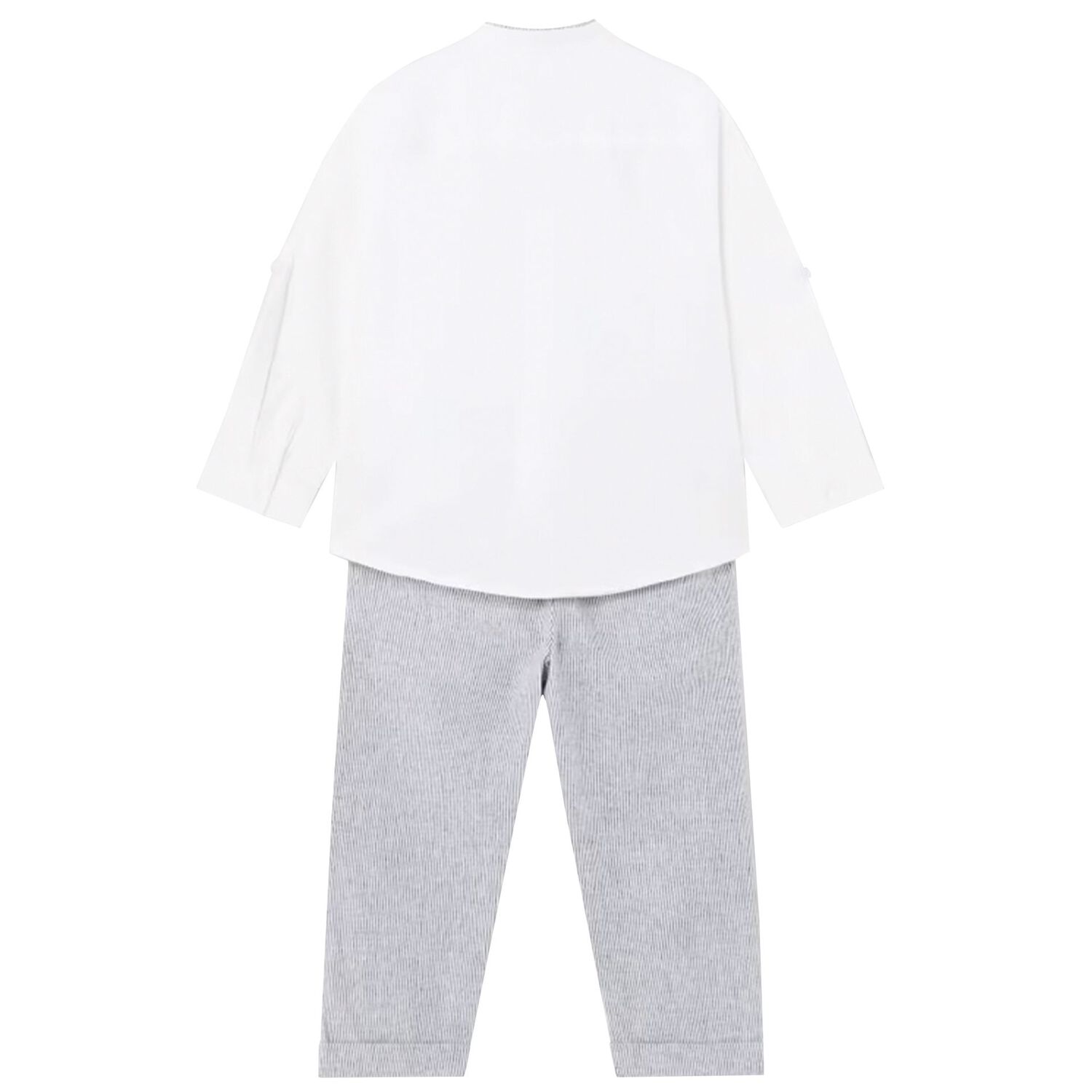 Younger Boys White & Blue Trouser Set, 1, hi-res image number null