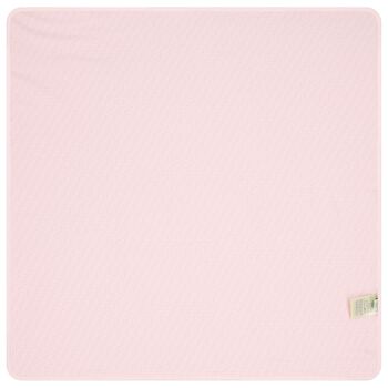Baby Girls Pink Teddy Bear Logo Blanket