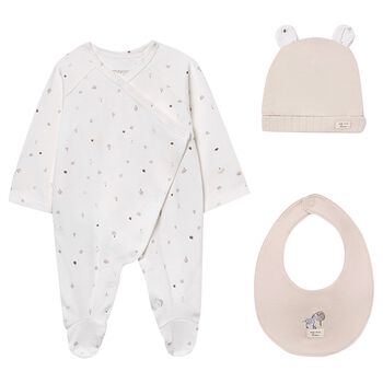 Ivory & Beige Babygrow Gift Set
