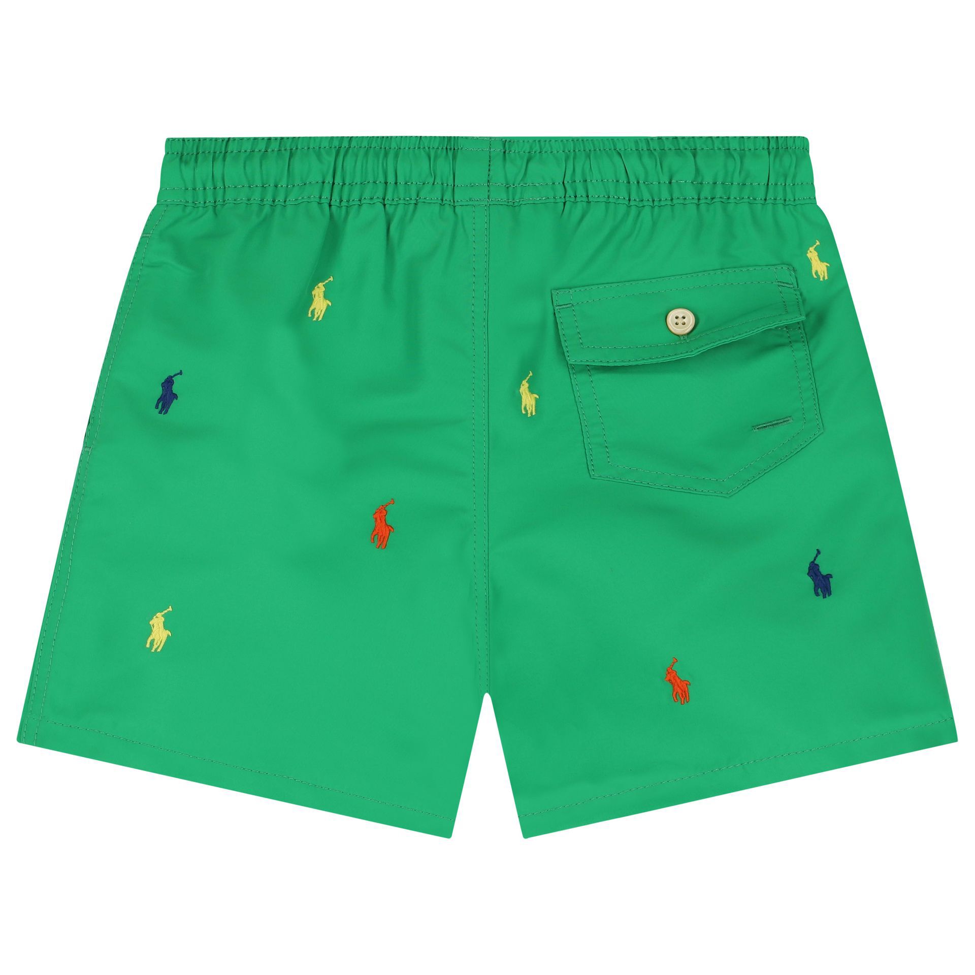 Ralph Lauren Boys Green Logo Swim Shorts Junior Couture USA