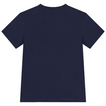 Boys Navy Blue Teddy Bear T-Shirt