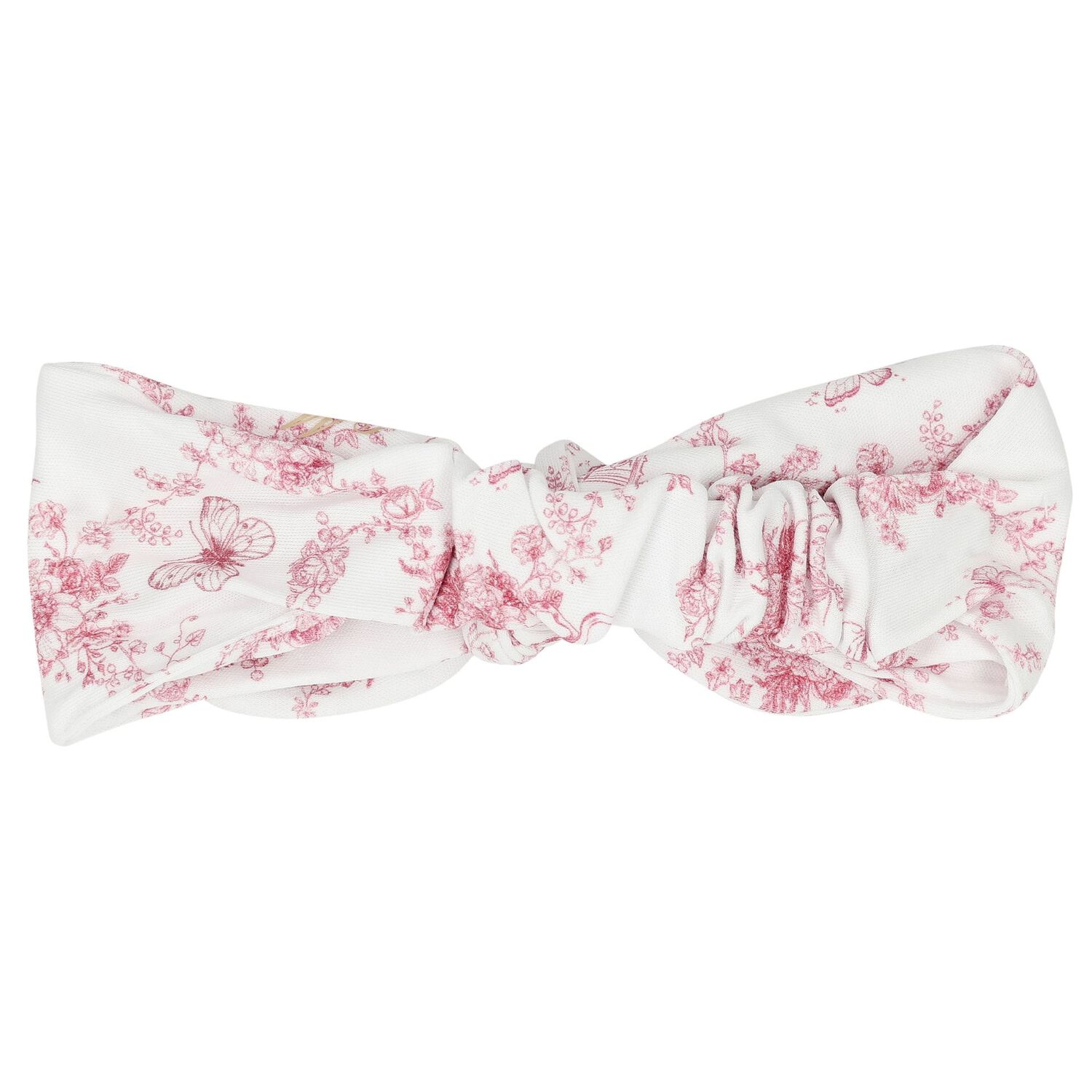 Baby Girls White & Pink Floral & Butterflies Headband, 1, hi-res image number null
