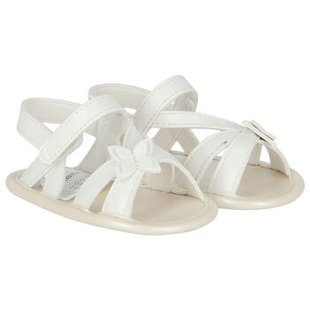 Baby Girls White Pre-Walker Sandals