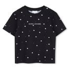 Girls Black Daisy Logo T-Shirt, 1, hi-res
