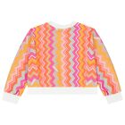 سويت شيرت بنات بالشعار باللون الأبيض , 1, hi-res