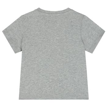 Grey Teddy Bear Logo T-Shirt