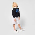 Boys Black Logo Sweatshirt, 1, hi-res