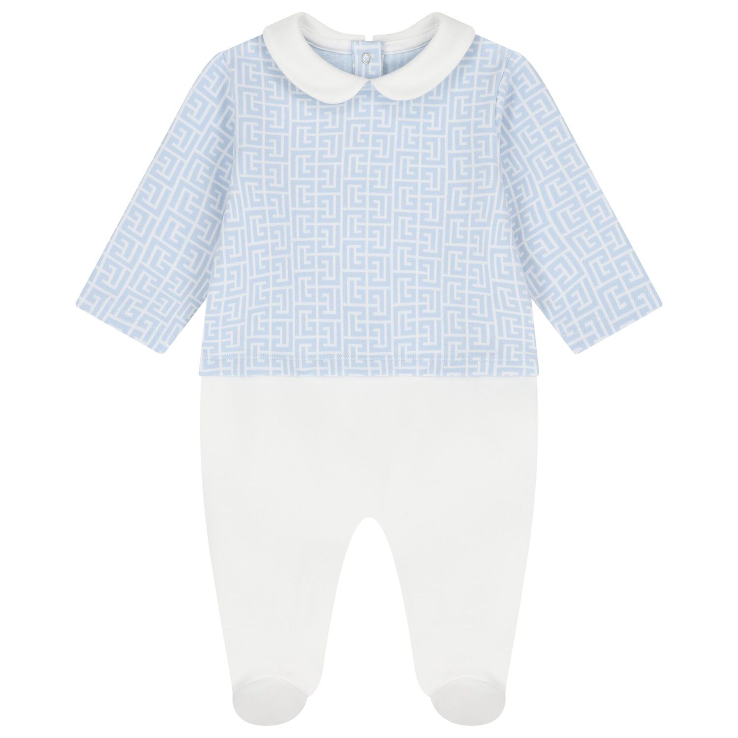 Baby Boys Blue & White Logo Babygrow Gift Set, 1, hi-res