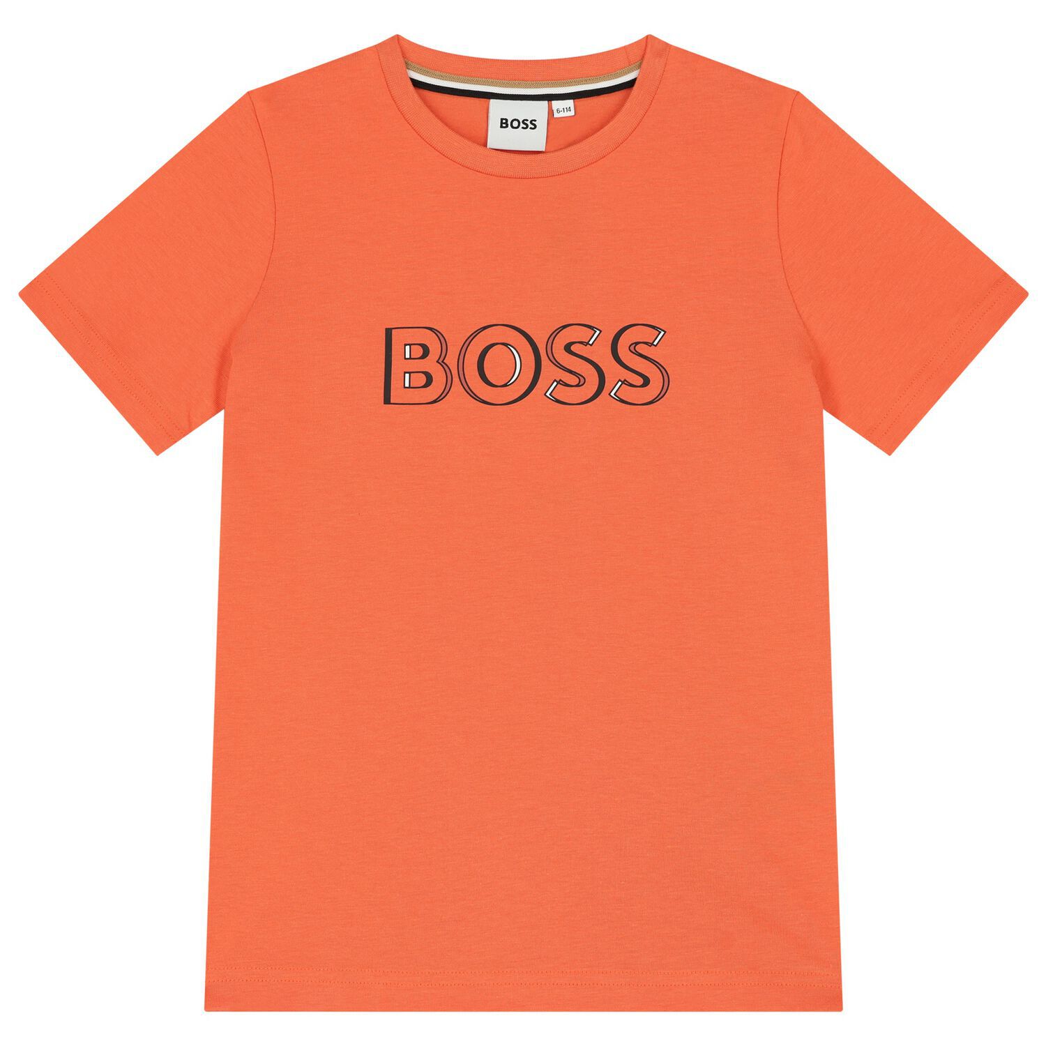 Boys Orange Logo T-Shirt, 1, hi-res image number null
