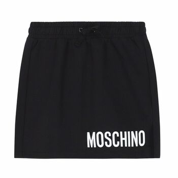 Girls Black Logo Skirt