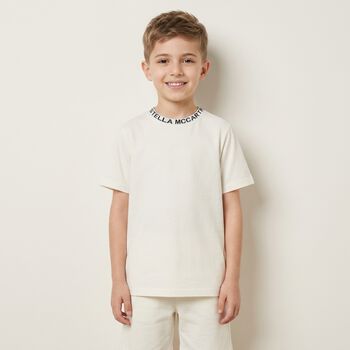 Boys Ivory Logo T-Shirt