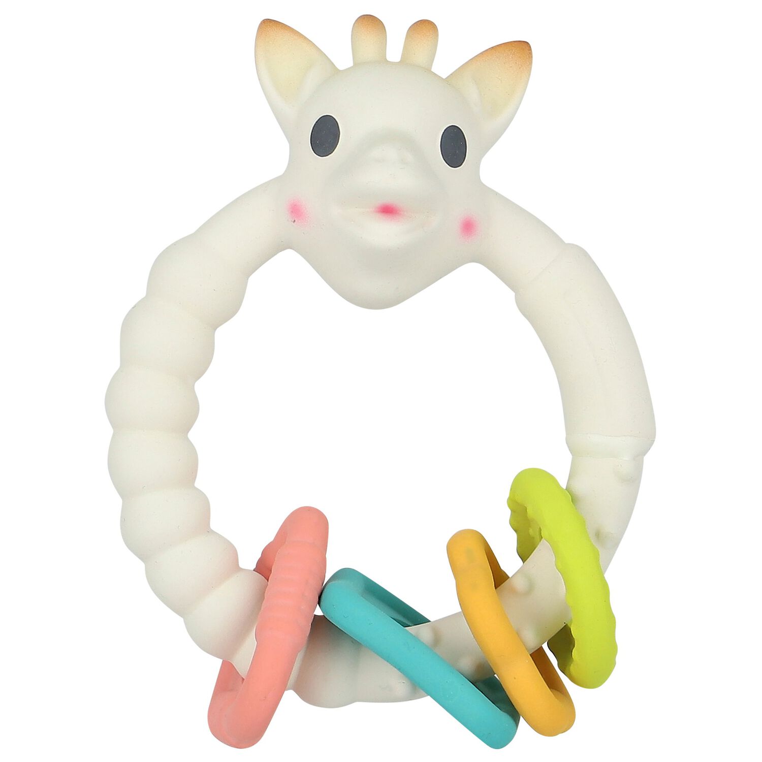 Giraffe Baby Teething Ring, 1, hi-res image number null