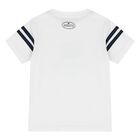 Younger Boys White Logo T-Shirt, 1, hi-res