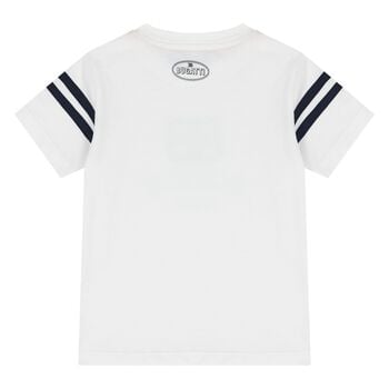 Younger Boys White Logo T-Shirt