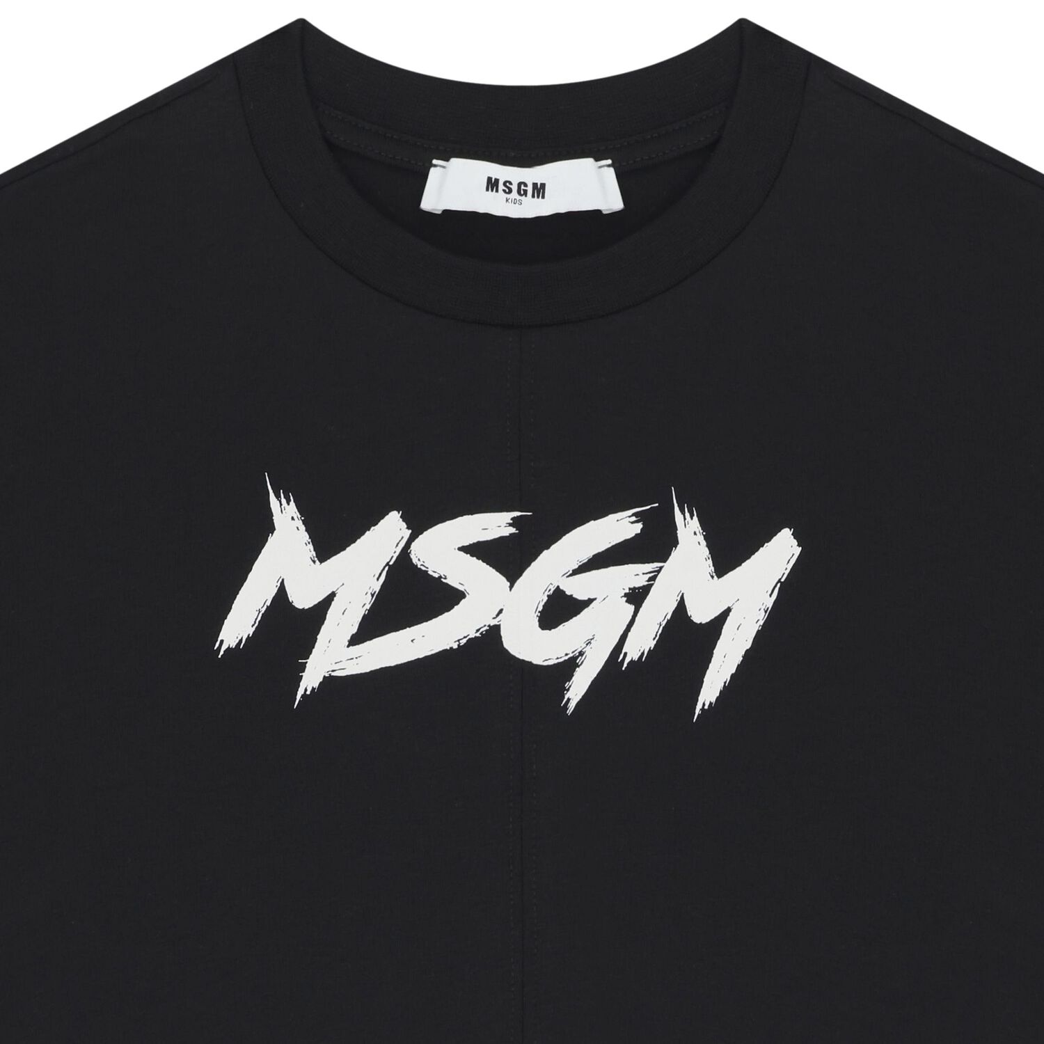 تيشيرت بالشعار باللون الأسود, 2, hi-res