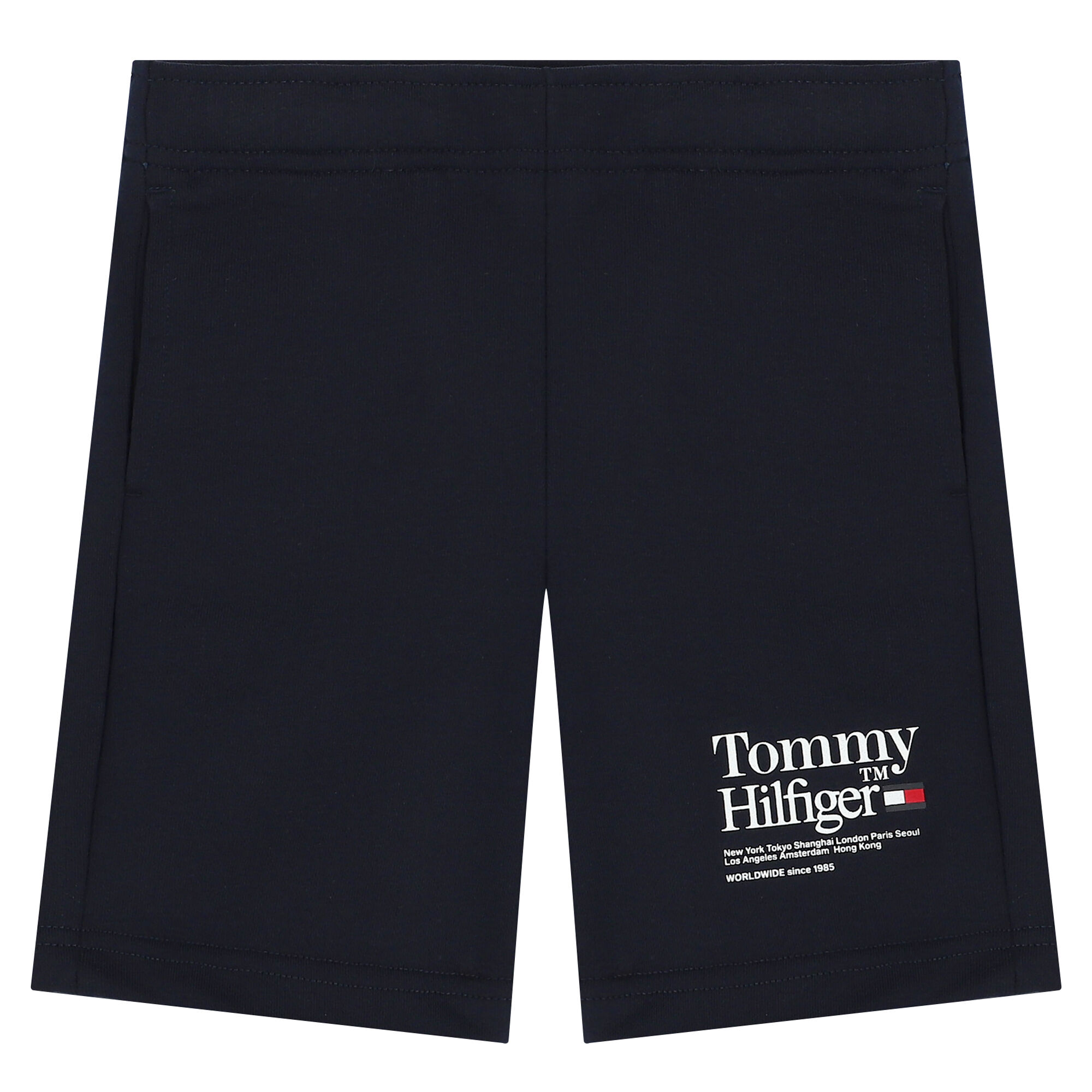 Tommy Hilfiger Boys Navy Blue Logo Shorts Junior Couture