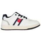 Boys White Logo Trainers, 1, hi-res