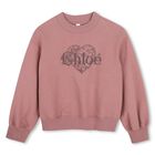 Girls Mini Me Pink Heart Logo Sweatshirt, 2, hi-res