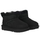 Younger Girls Black Ultra Mini Bailey Bow Boots, 1, hi-res