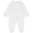 Baby Boys White & Navy Blue Logo Babygrow Gift Set, 1, hi-res