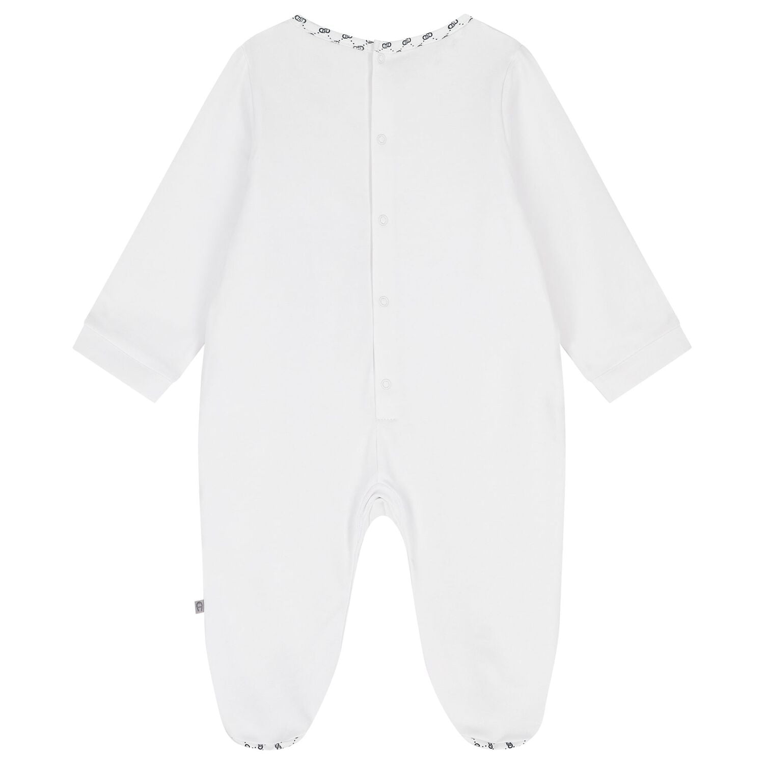 Baby Boys White & Navy Blue Logo Babygrow Gift Set, 1, hi-res