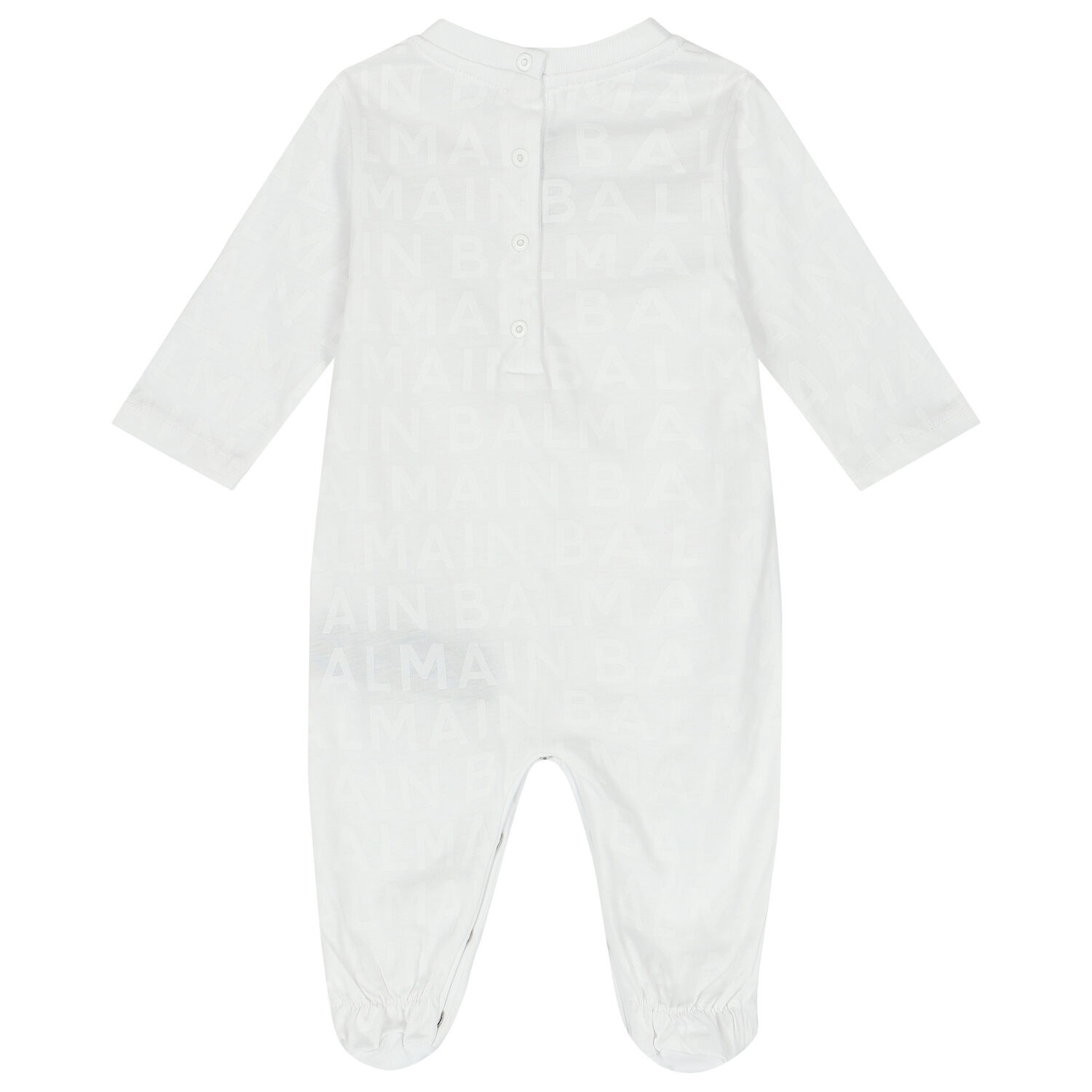 White & Gold Logo Babygrow Gift Set, 1, hi-res image number null