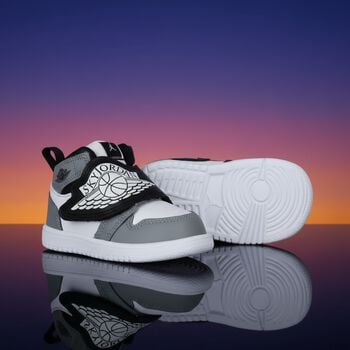 Black, Grey & White Sky Jordan 1 Trainers