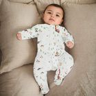 طقم أفرول هدايا بشعار احتفالي باللون الأبيض, 1, hi-res