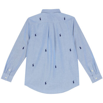 Boys Blue Logo Shirt