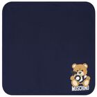 Navy Blue Teddy Bear Logo Baby Blanket, 2, hi-res