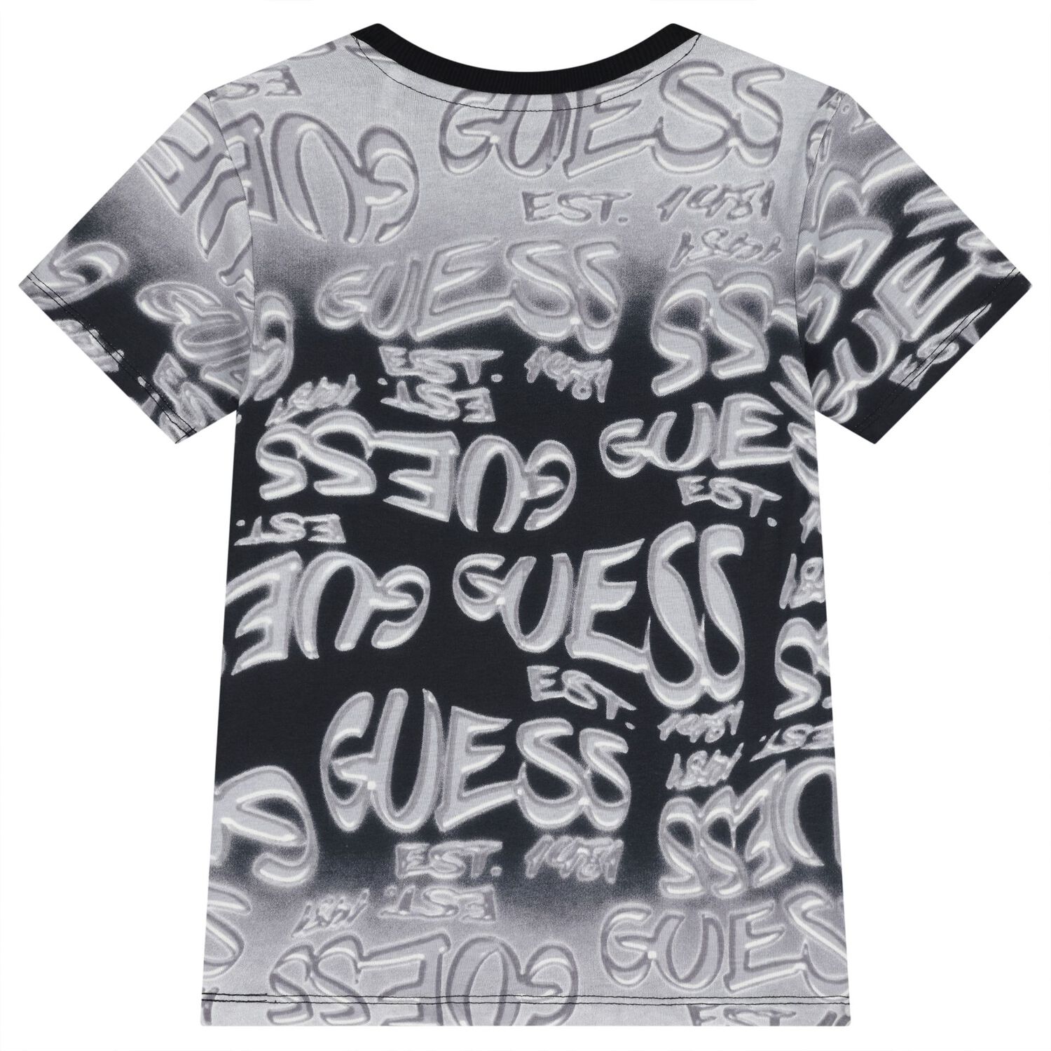 Boys Black & Grey Logo T-Shirt, 2, hi-res