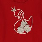 فستان بنات باللون الأحمر والبيج, 2, hi-res