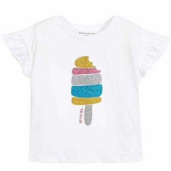 Girls White Eka T-Shirt