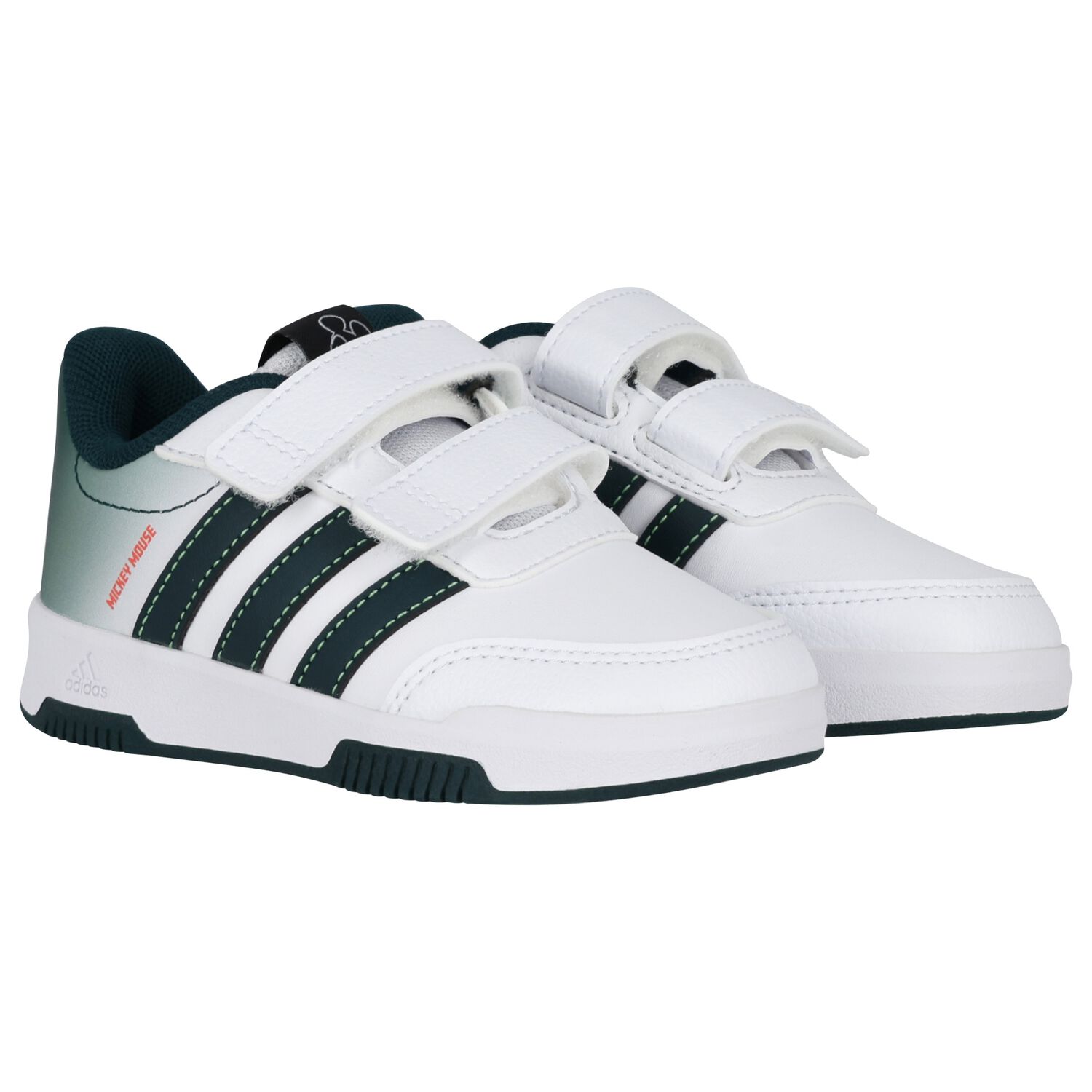 Boys White & Green Logo Trainers, 1, hi-res image number null