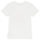 Girls White Logo T-Shirt, 1, hi-res