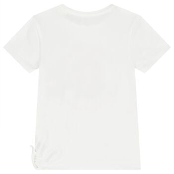 Girls White Logo T-Shirt