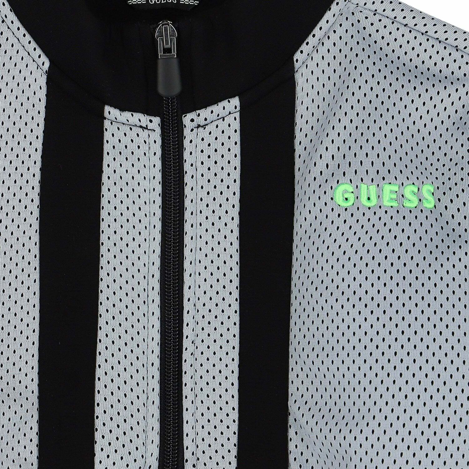 Boys Black & Grey Logo Zip Up Top, 1, hi-res image number null