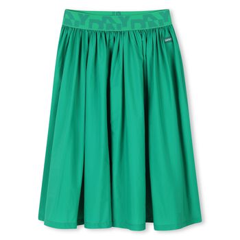 Girls Green Logo Skirt