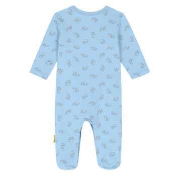 Baby Boys Blue Elephant & Teddy Babygrow