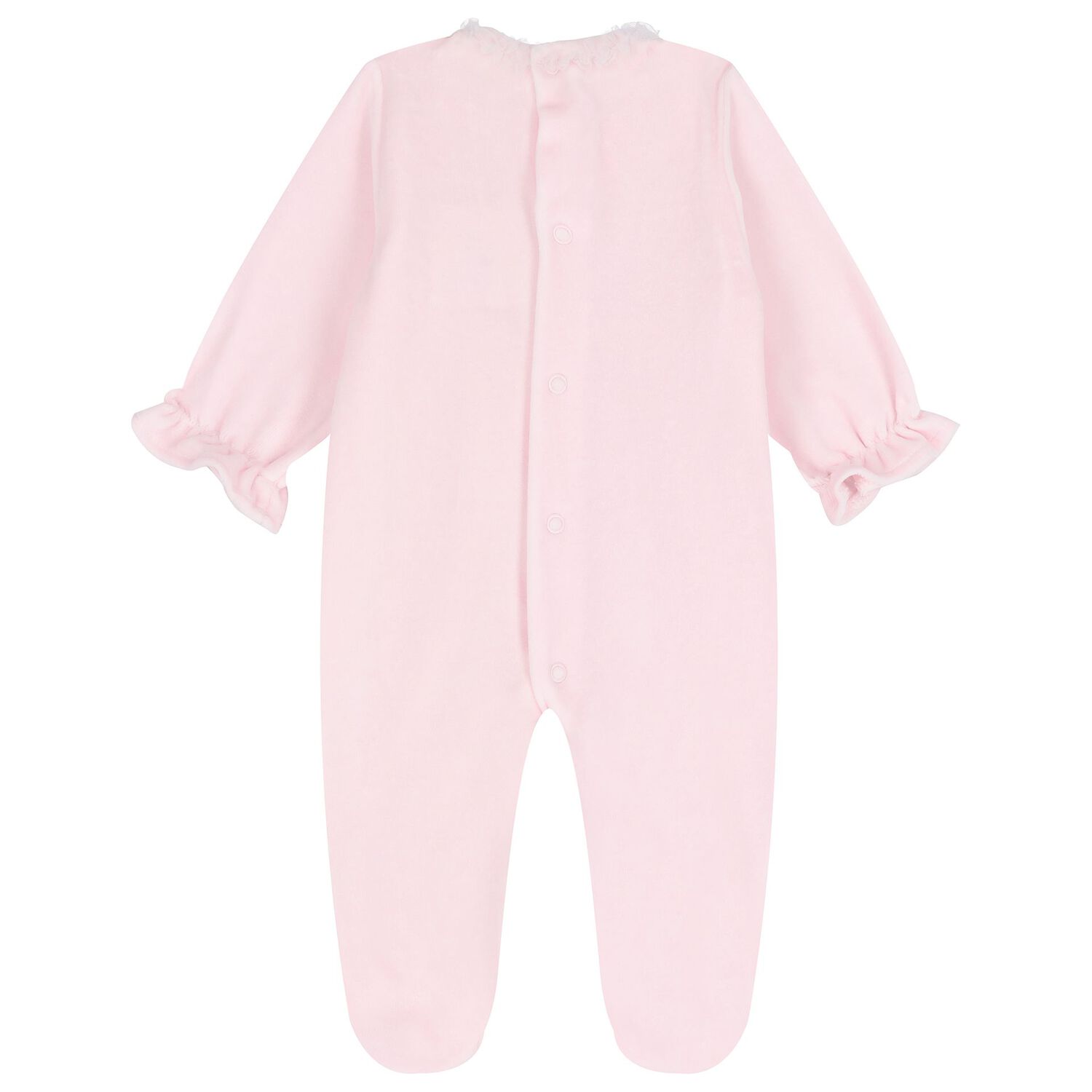 Baby Girls Ruffled Tulle Babygrow, 1, hi-res