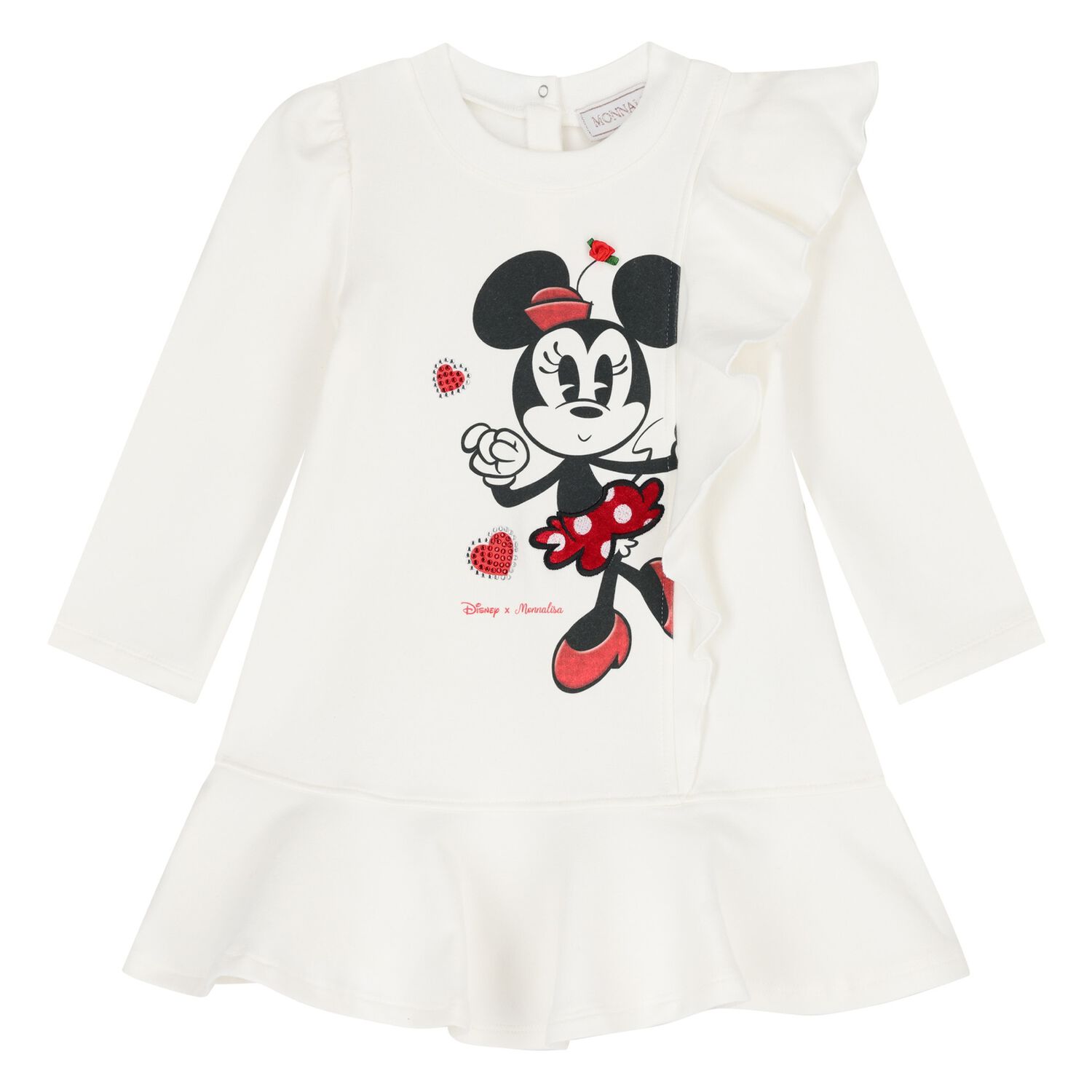 Younger Girls Ivory Disney Dress, 1, hi-res image number null